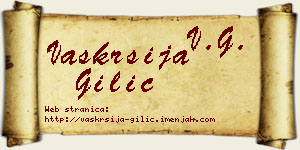 Vaskrsija Gilić vizit kartica